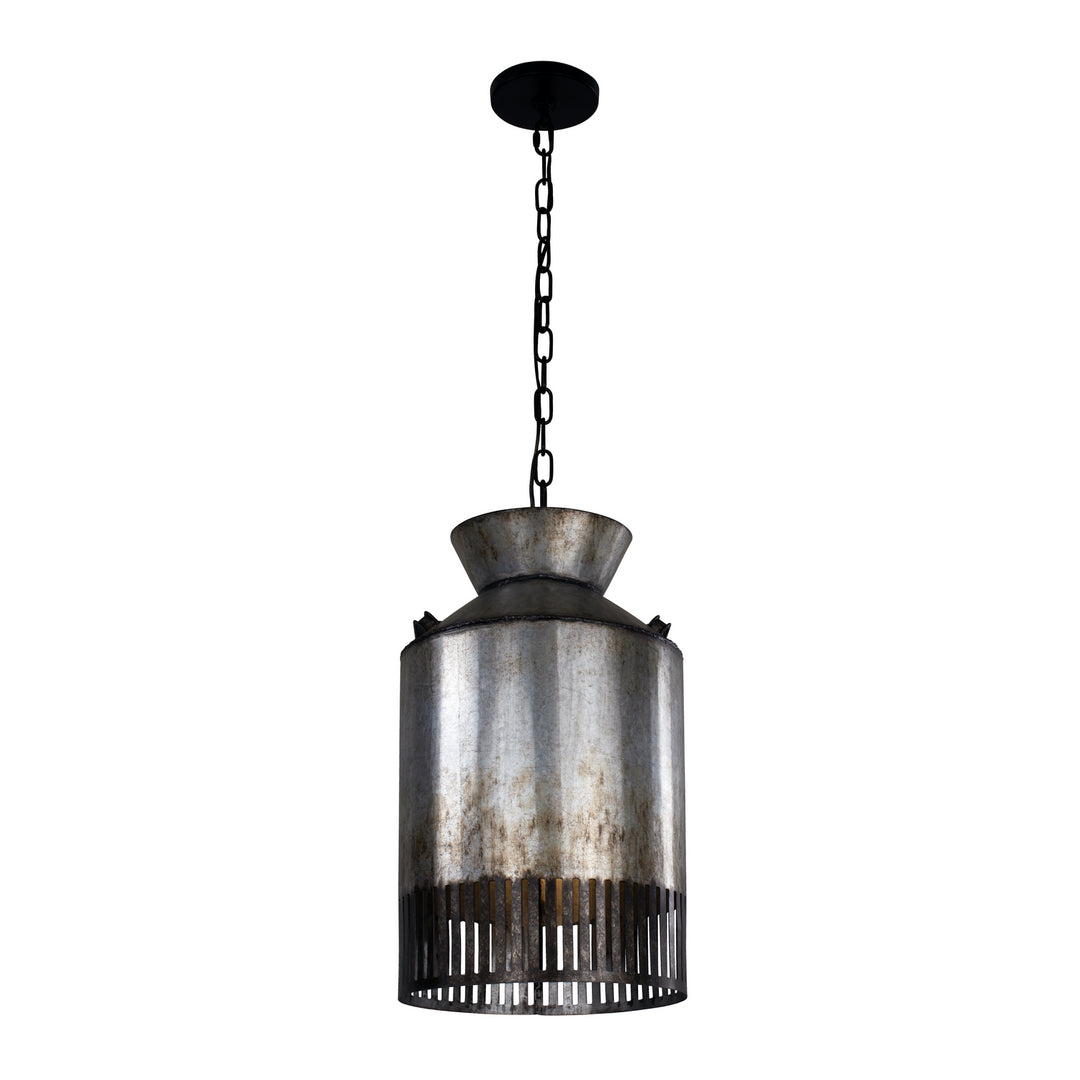 Varaluz Hickory Lane 335P01OG Pendant Light - Ombre Galvanized/Black