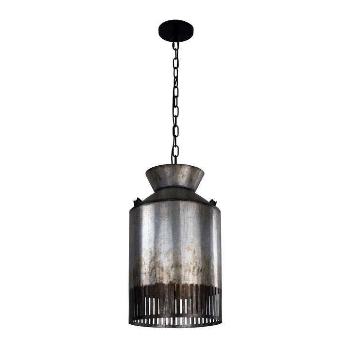 Varaluz Hickory Lane 335P01OG Pendant Light - Ombre Galvanized/Black