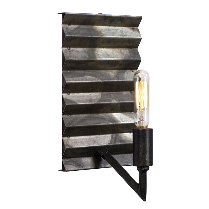 Varaluz Flynne 337W01 Wall Sconce Light - Artistic Fired Steel