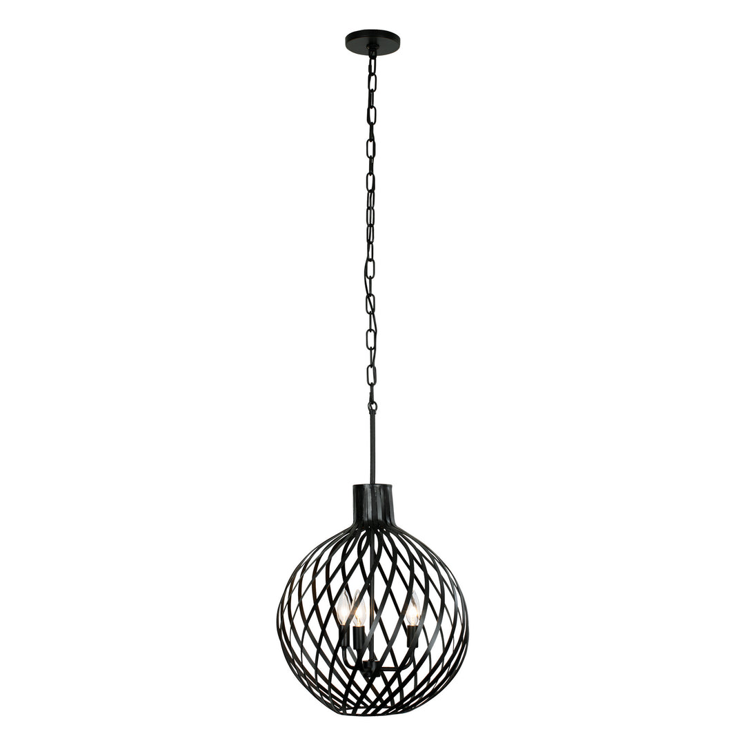 Varaluz Bronwyn 338P03BL Pendant Light - Black