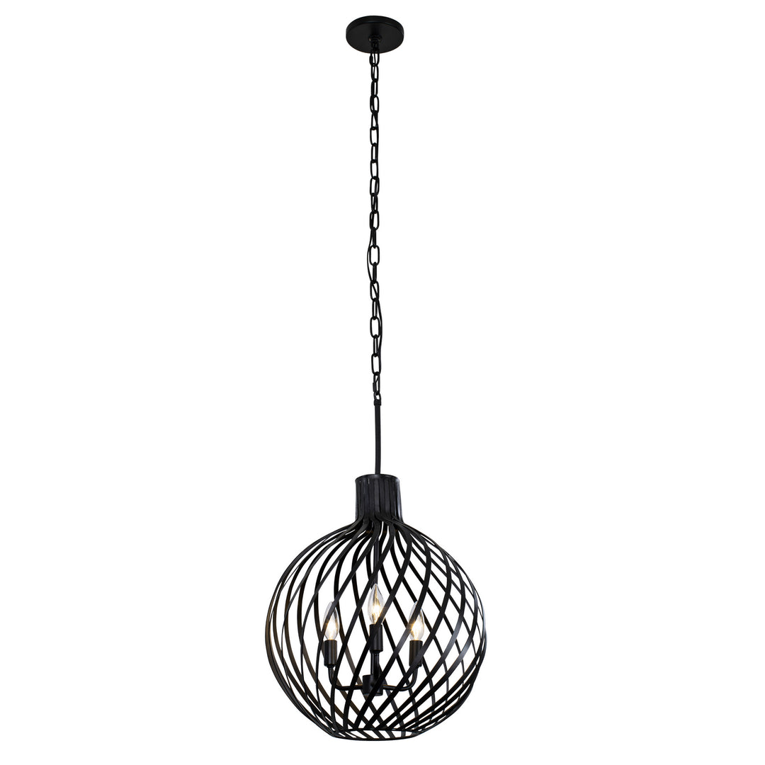 Varaluz Bronwyn 338P03BL Pendant Light - Black