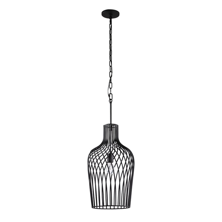 Varaluz Elsa 339P01CBL Pendant Light - Black