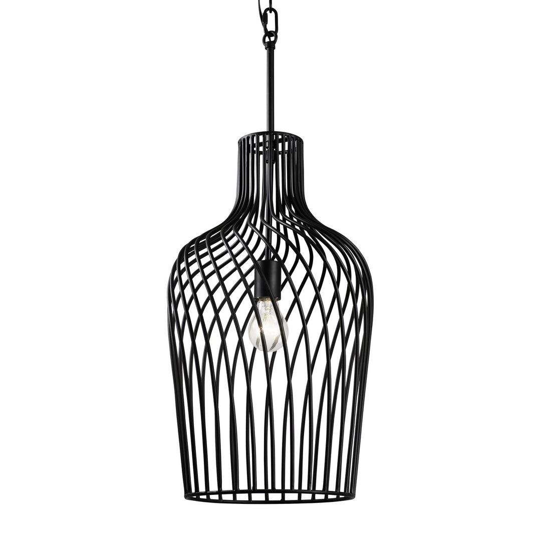 Varaluz Elsa 339P01CBL Pendant Light - Black