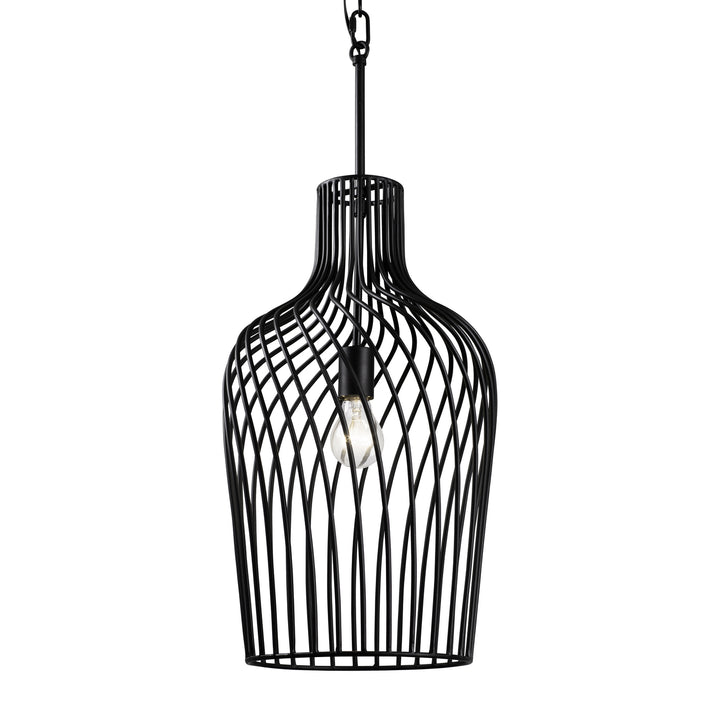 Varaluz Elsa 339P01CBL Pendant Light - Black