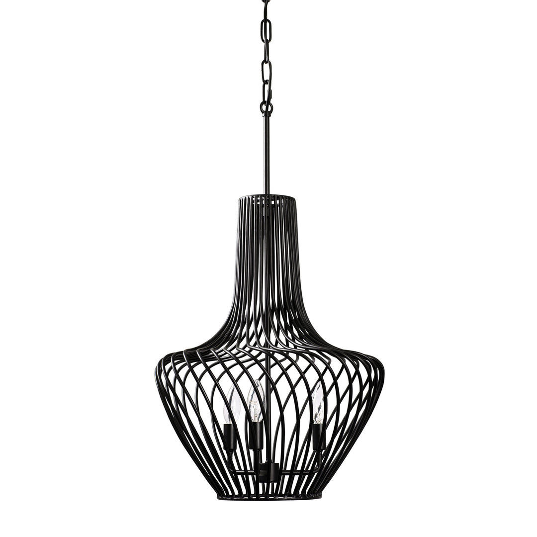 Varaluz Elsa 339P03ABL Pendant Light - Black