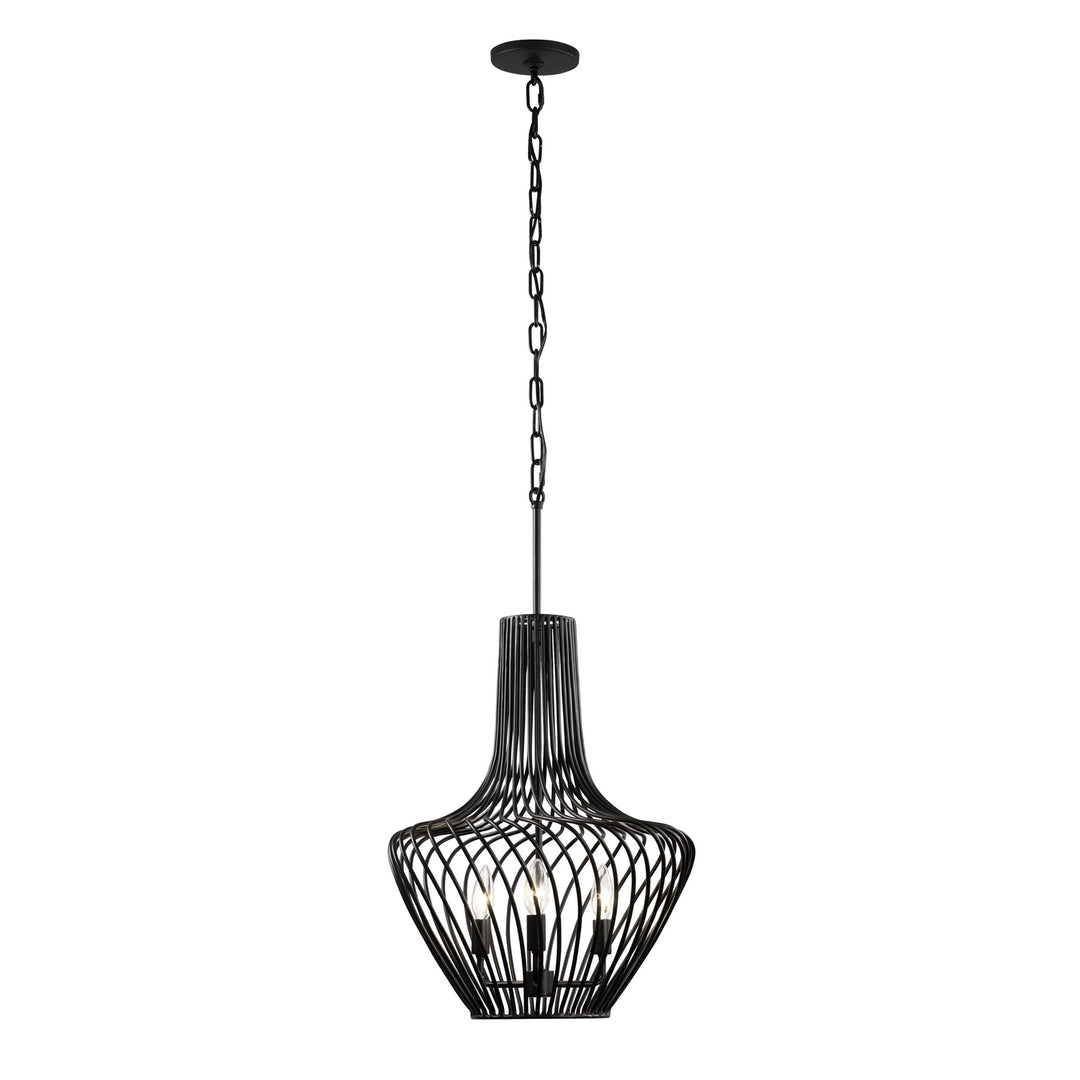 Varaluz Elsa 339P03ABL Pendant Light - Black