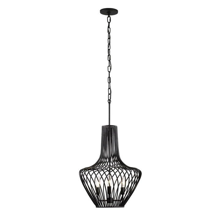 Varaluz Elsa 339P03ABL Pendant Light - Black