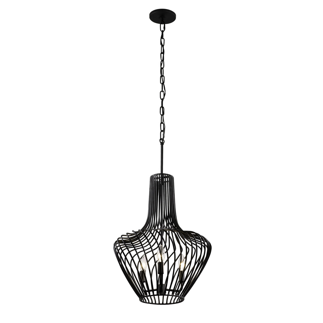 Varaluz Elsa 339P03ABL Pendant Light - Black