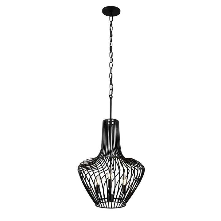 Varaluz Elsa 339P03ABL Pendant Light - Black