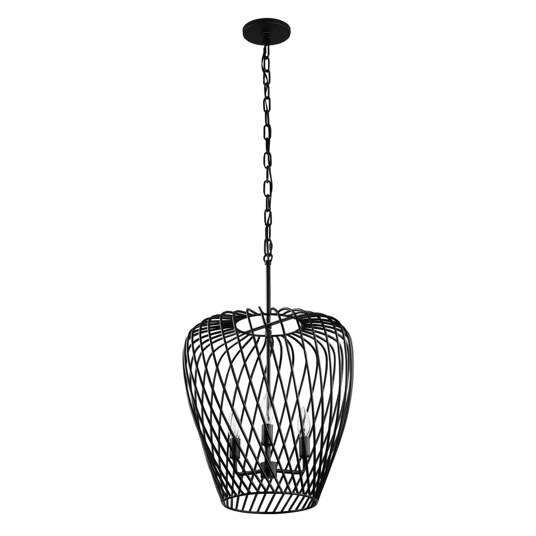 Varaluz Elsa 339P03BBL Pendant Light - Black