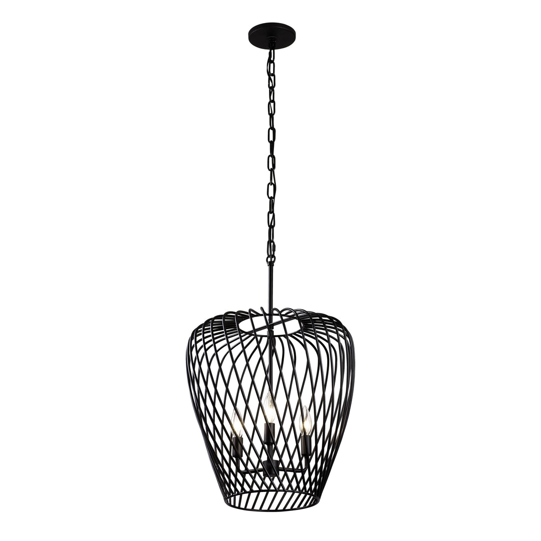 Varaluz Elsa 339P03BBL Pendant Light - Black
