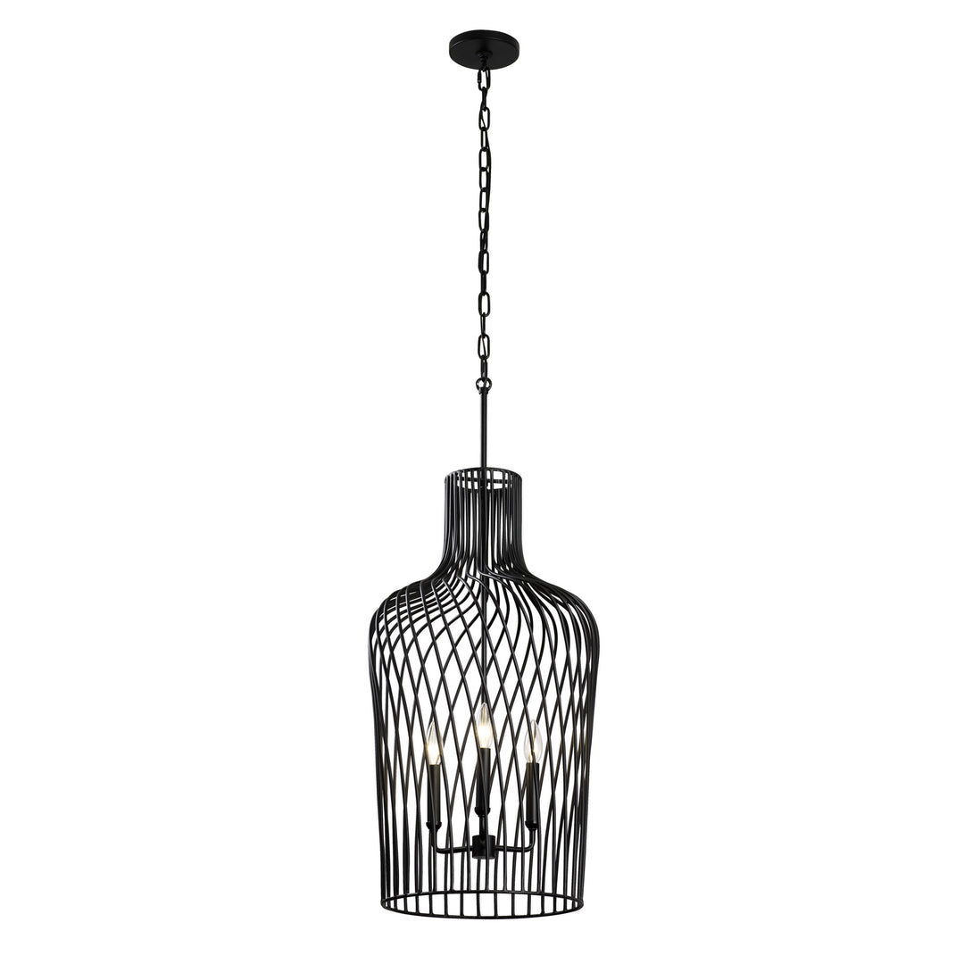 Varaluz Elsa 339P03CBL Pendant Light - Black