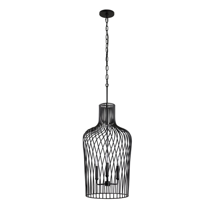 Varaluz Elsa 339P03CBL Pendant Light - Black