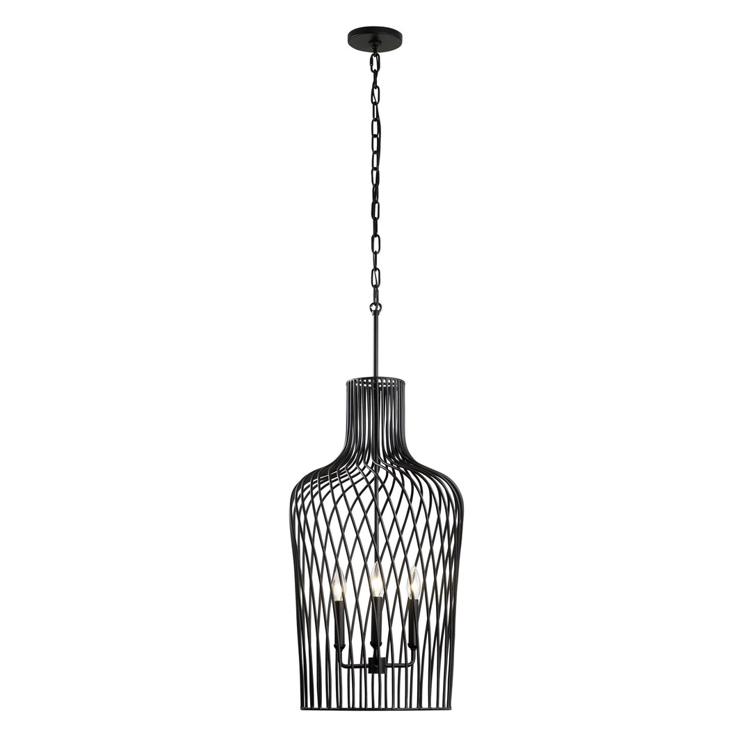Varaluz Elsa 339P03CBL Pendant Light - Black