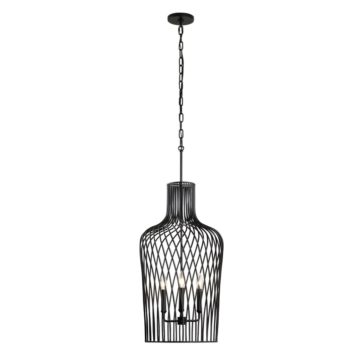Varaluz Elsa 339P03CBL Pendant Light - Black
