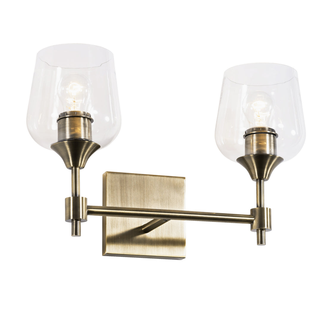 Varaluz Margaux 340B02AB Bath Vanity Light 15 in. wide - Antique Brass