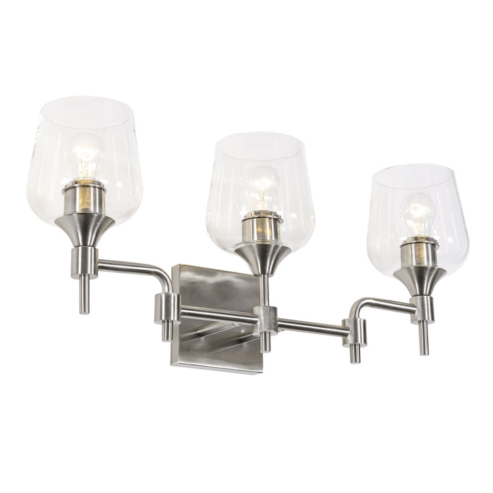 Varaluz Margaux 340B03SN Bath Vanity Light 24 in. wide - Satin Nickel