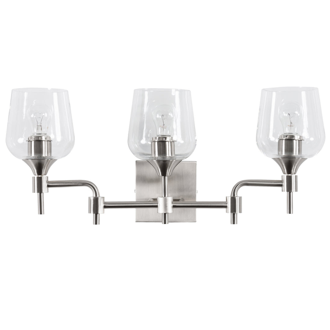 Varaluz Margaux 340B03SN Bath Vanity Light 24 in. wide - Satin Nickel