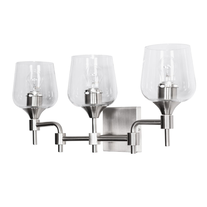Varaluz Margaux 340B03SN Bath Vanity Light 24 in. wide - Satin Nickel