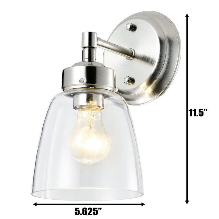 Varaluz Helena 341B01SN Wall Sconce Light - Satin Nickel