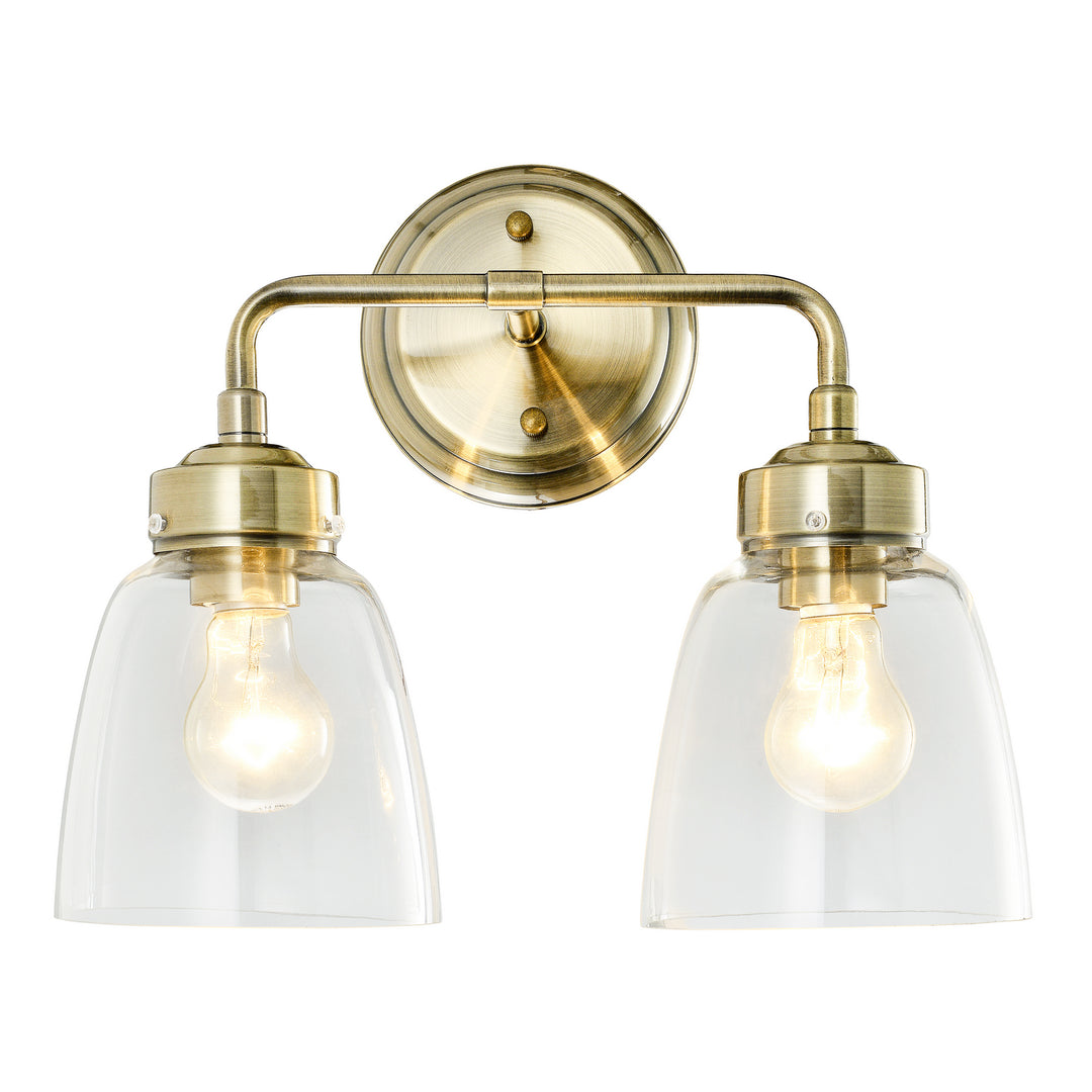 Varaluz Helena 341B02AB Wall Sconce Light - Antique Brass