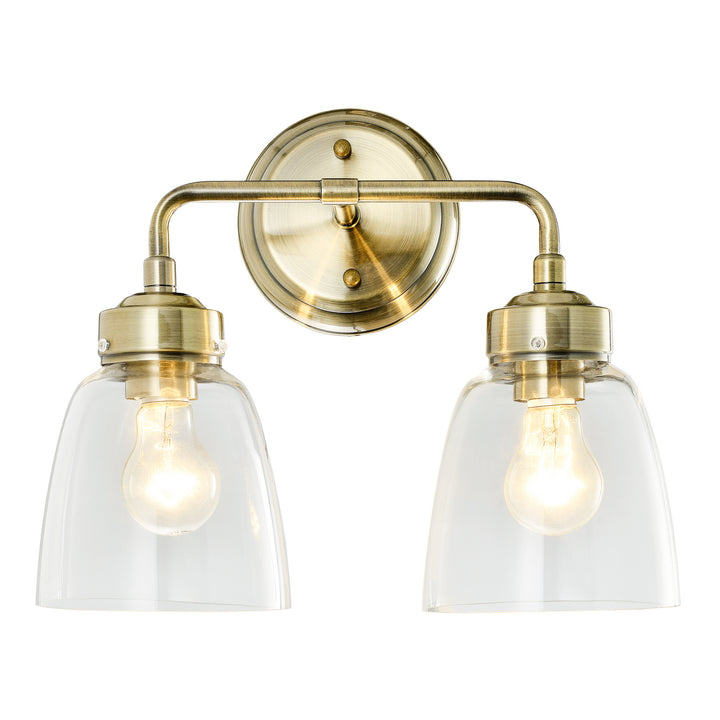 Varaluz Helena 341B02AB Wall Sconce Light - Antique Brass
