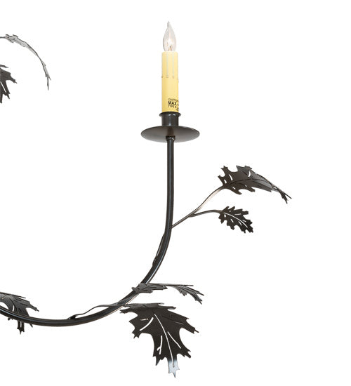 Meyda Tiffany Oak Leaf 222594 Chandelier Light - Timeless Bronze