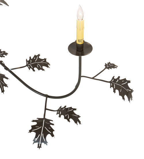 Meyda Tiffany Oak Leaf 222594 Chandelier Light - Timeless Bronze
