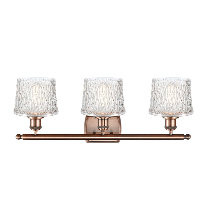 Innovations Ballston 516-3W-AC-G402-LED Bath Vanity Light 26 in. wide - Antique Copper