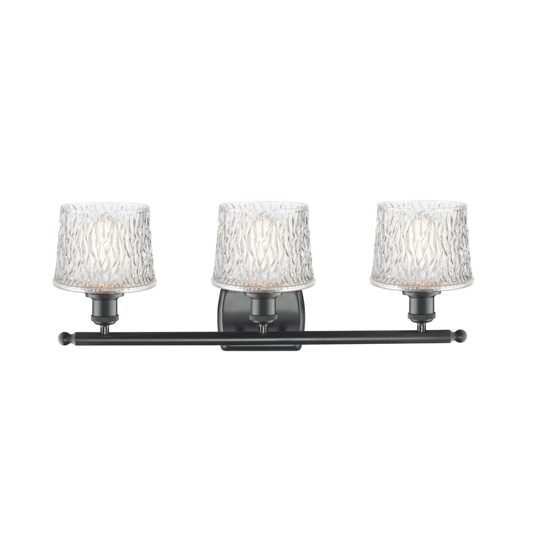 Innovations Ballston 516-3W-BK-G402-LED Bath Vanity Light 26 in. wide - Matte Black
