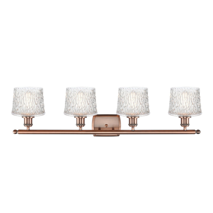 Innovations Ballston 516-4W-AC-G402-LED Bath Vanity Light 36 in. wide - Antique Copper