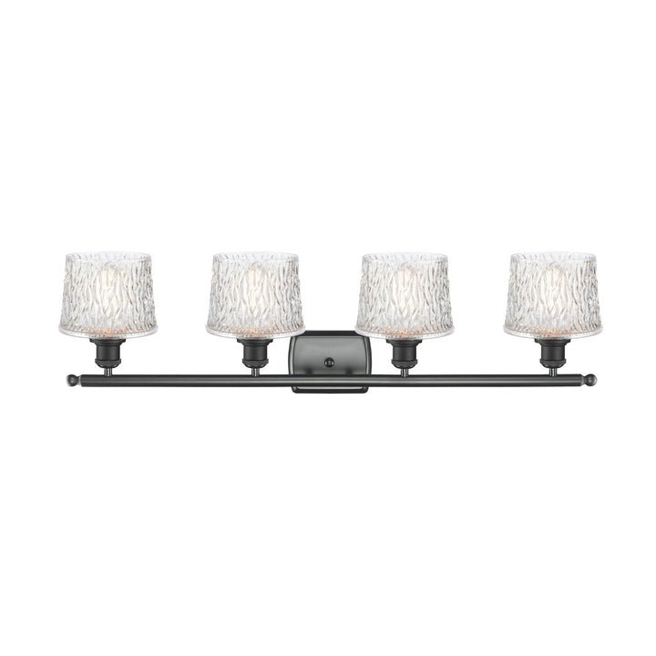 Innovations Ballston 516-4W-BK-G402 Bath Vanity Light 36 in. wide - Matte Black