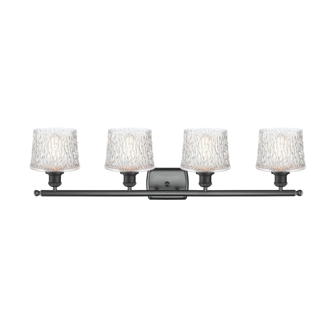 Innovations Ballston 516-4W-BK-G402-LED Bath Vanity Light 36 in. wide - Matte Black