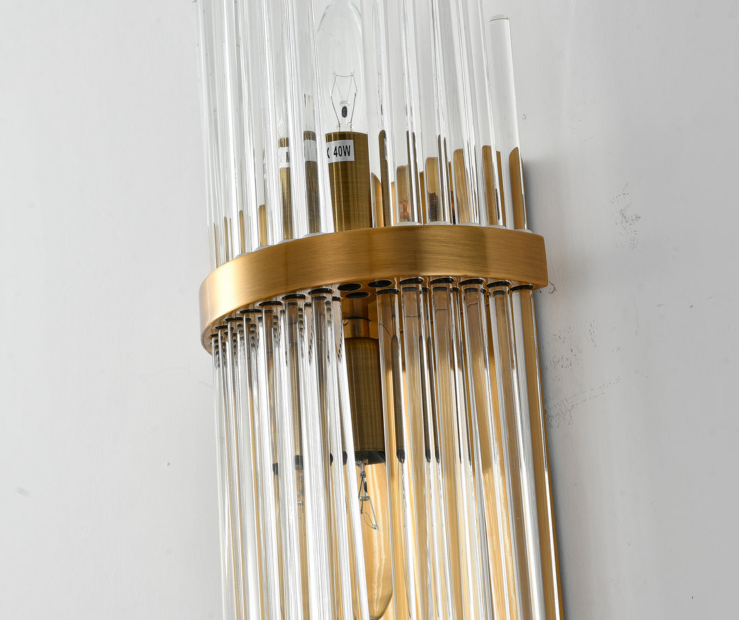 Bethel International MU25 Wall Sconce Light - Antique Brass