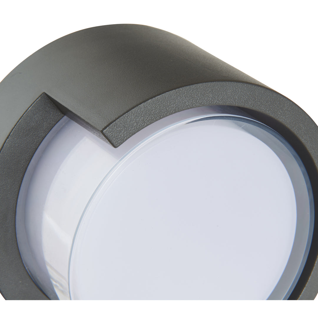 Abra Lighting 50021ODW-MB Geo Led Wall Fixture Outdoor Black