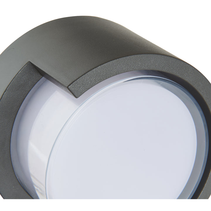Abra Lighting 50021ODW-MB Geo Led Wall Fixture Outdoor Black