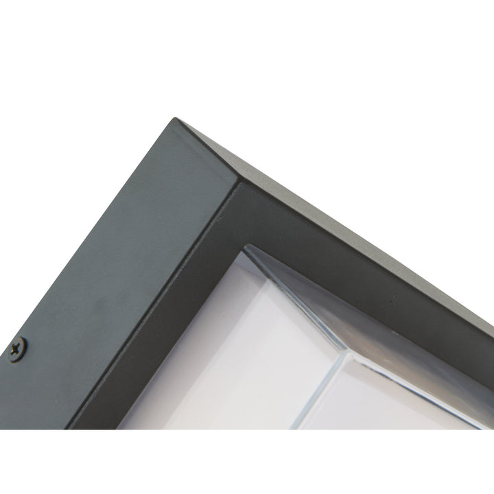 Abra Lighting 50024ODW-MB Geo Led Wall Fixture Outdoor Black