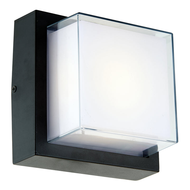 Abra Lighting 50024ODW-MB Geo Led Wall Fixture Outdoor Black