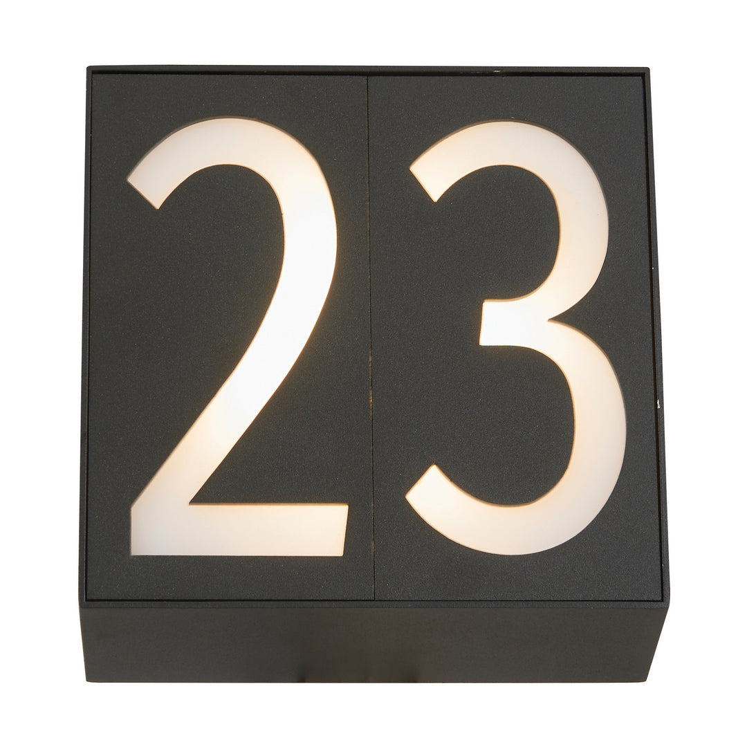 Abra Lighting 50090NL-2-MB Numero Led Wall Fixture Outdoor Black