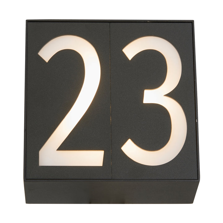 Abra Lighting 50090NL-2-MB Numero Led Wall Fixture Outdoor Black