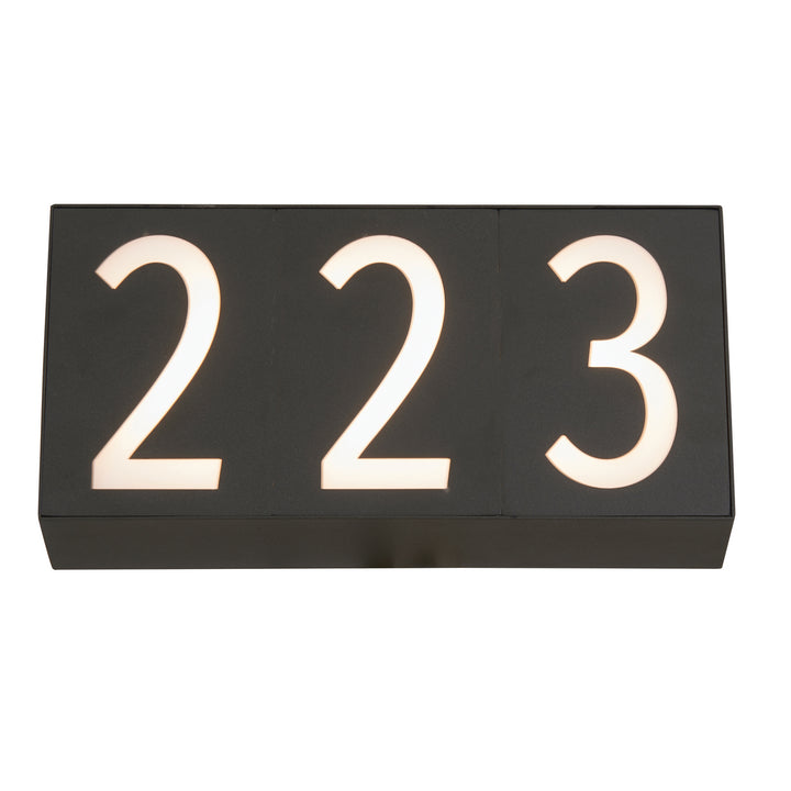 Abra Lighting 50091NL-3-MB Numero Led Wall Fixture Outdoor Black