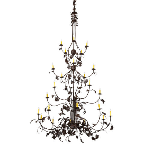 Meyda Tiffany Oak Leaf 219575 Chandelier Light - Cafe-Noir