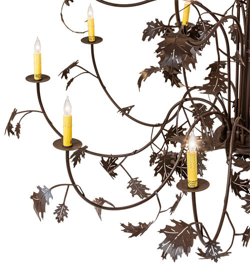 Meyda Tiffany Oak Leaf 219575 Chandelier Light - Cafe-Noir