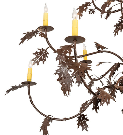 Meyda Tiffany Oak Leaf 219577 Chandelier Light - Cafe-Noir