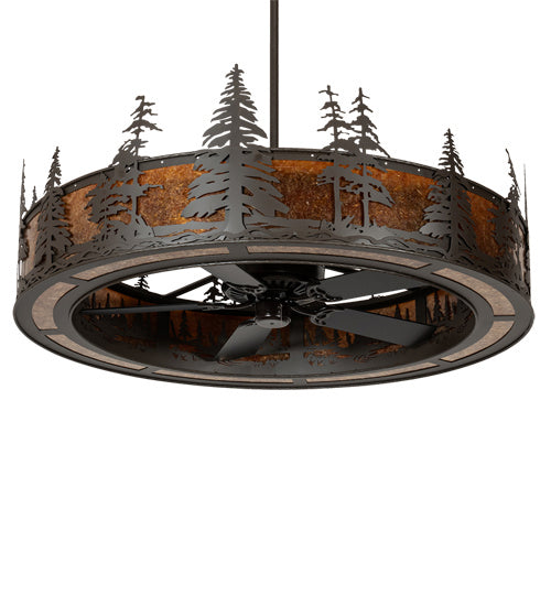 Meyda Tiffany Tall Pines 219635 Ceiling Fan - Oil Rubbed Bronze