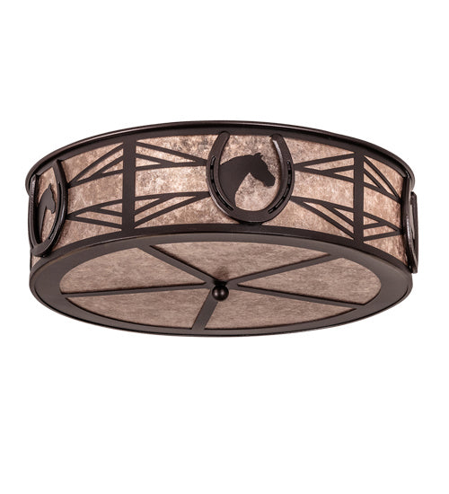 Meyda Tiffany Horseshoe 221494 Ceiling Light - Mahogany Bronze