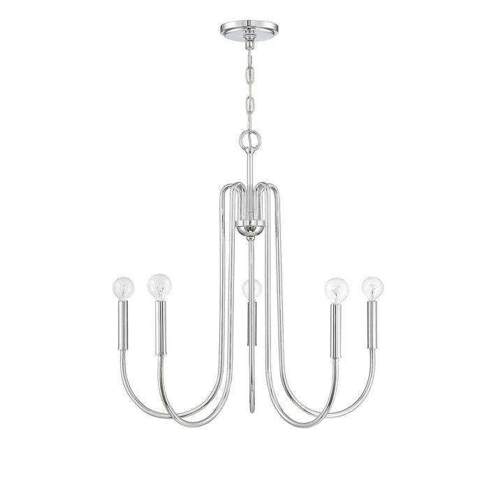 Meridian Mchan M10066CH Chandelier Light - Chrome