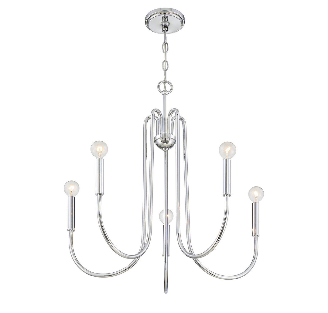 Meridian Mchan M10066CH Chandelier Light - Chrome