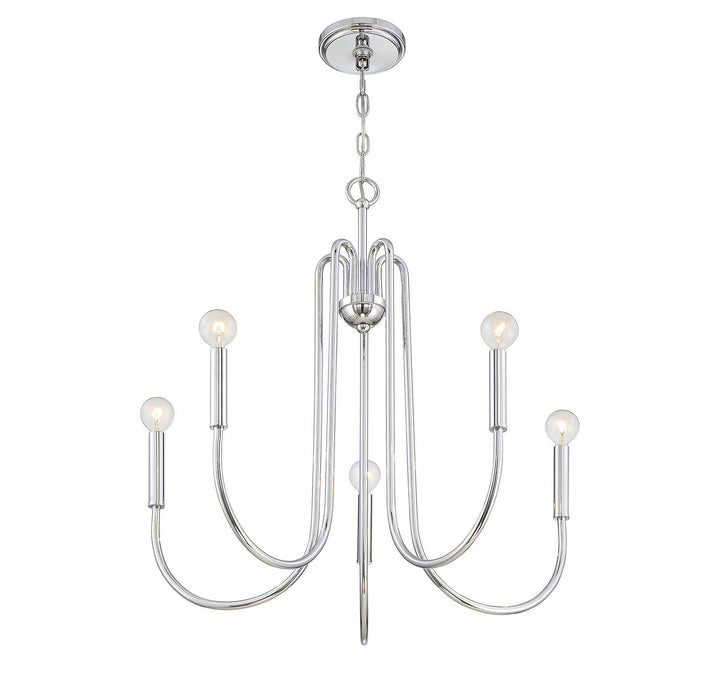 Meridian Mchan M10066CH Chandelier Light - Chrome