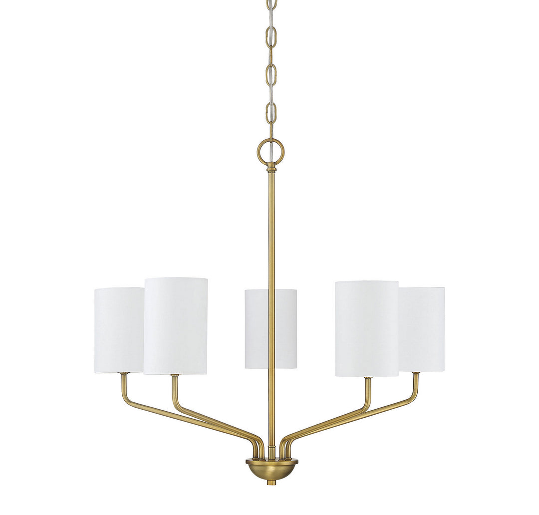 Meridian Mchan M10072NB Chandelier Light - Natural Brass